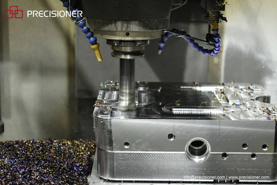 Rough machining of a Precisioner HPDC die Rough machining of a Precisioner HPDC die